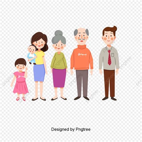 Hand-drawn Cartoon Family Image