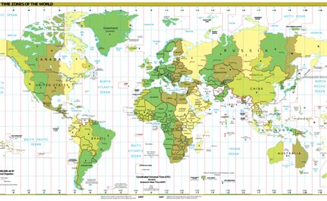 World Map Of Time Zones Printable – Theme Loader