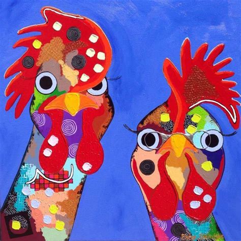 Tan Ckoi | Chicken art, Chicken painting, Whimsical art