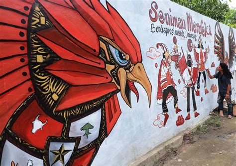 Mural Bertema Perjuangan di Mamuju Sulawesi Barat | Republika Online