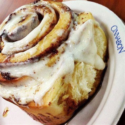 Take a bite out of this cinnamon bun #Cinnabon @ShopCrabtree | Food ...