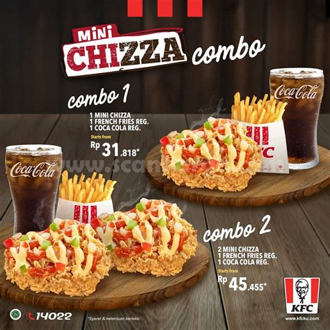 Promo KFC Menu Baru KFC Mini Chizza Combo Harga Mulai Rp31.818 - scanharga