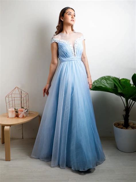 Ice Blue Gown - Cloud Closet