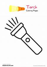 Torch Coloring Printable Bright Colors Favorite Sketch Page sketch template
