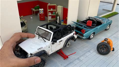 Miniature Garage Diorama for Diecast Model Cars | Garage Set - YouTube