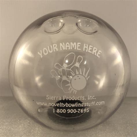 Personalized Bowling Ball Banks in Clear & Party Favors | Sierra Products