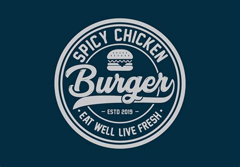 Retro Vintage logo for Burger shop :: Behance