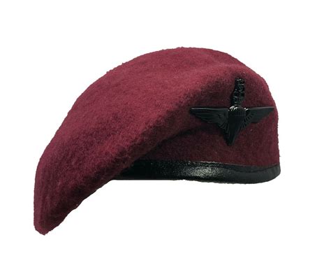 Reproduction Para Maroon Beret + Parachute Regiment Metal Cap Badge ...