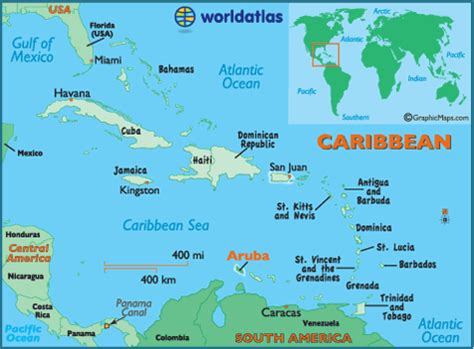 Aruba Maps & Facts | Jamaica map, Caribbean islands, Aruba map