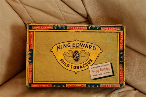 King Edward Cigar Box Vintage cigar box 1950 era vintage