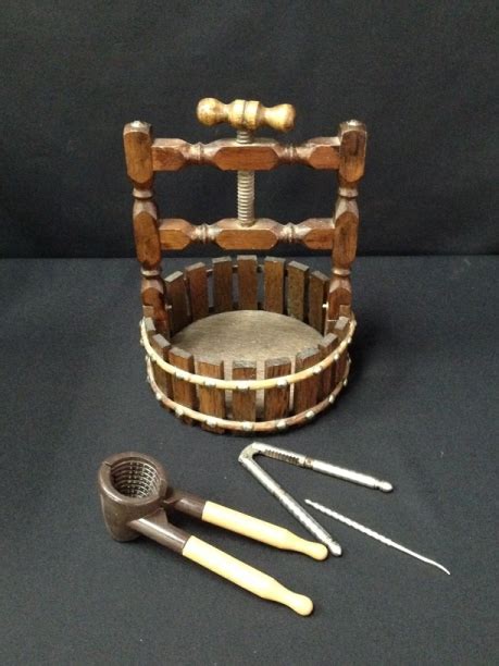 Sold Price: Vintage Nut Cracker Basket w/ Picker & Crackers - February 6, 0116 4:00 PM EST