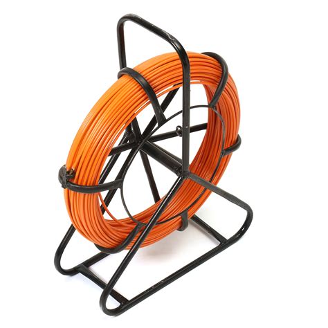 100M 4.5mm Fiberglass Rodder Tape Cable Running Rod Wire Puller Push ...