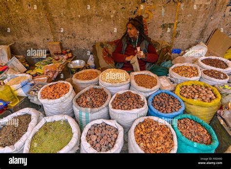 India Jammu Kashmir Ladakh Leh Market in the centre of Leh Stock Photo - Alamy