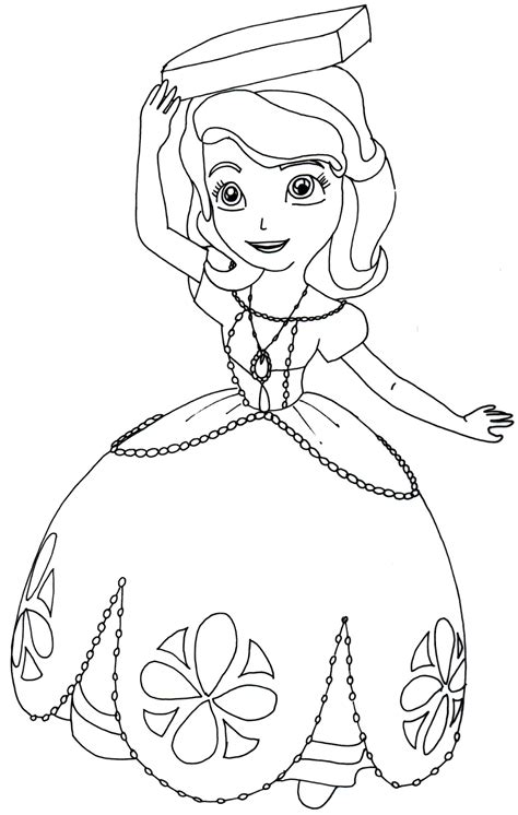 Sofia The First Coloring Pages: Perfect Posture - Sofia the First ...