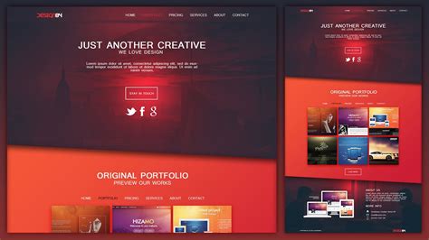 Design a Creative Portfolio Web Design Layout In Photoshop - YouTube