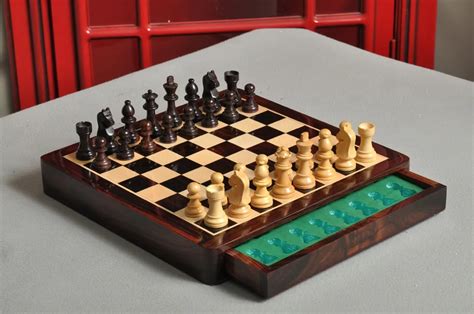 USCF Sales WOODEN MAGNETIC Travel Chess Set - 10" Square | eBay