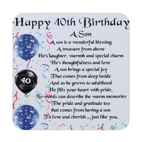 funny 40th birthday wishes for son - Jeanna Salas