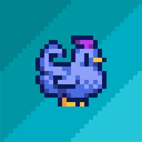 Pixilart - Blue Chicken Stardew Valley by MagicTurtle123