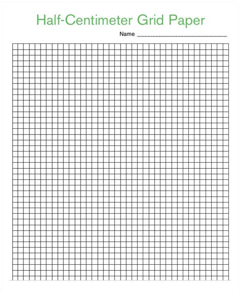 Printable Grid Paper Template - 12+ Free PDF Documents Download | Free ...