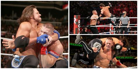 Every Major John Cena Vs AJ Styles WWE Match, Ranked Worst To Best