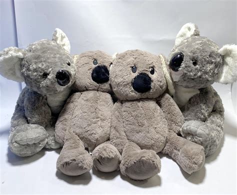 Lot - Four Koala plush toys