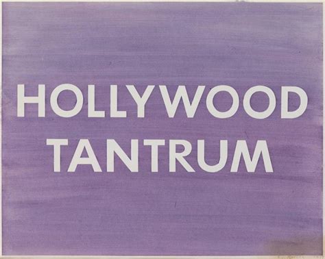 Hollywood Tantrum, 1979 - Edward Ruscha - WikiArt.org