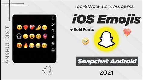 iOS Snapchat For Android 👻 • iOS Emojis On Snapchat 2021 | iPhone Snapchat - YouTube