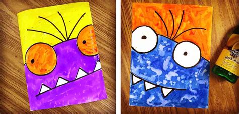 Draw a Simple Monster · Art Projects for Kids | Kindergarten art ...