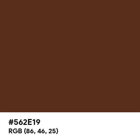 Dark Coffee color hex code is #562E19