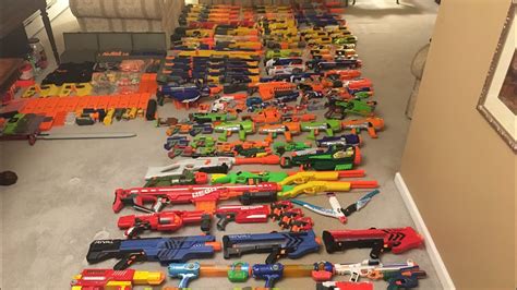 My 2018 130 nerf gun collection - YouTube