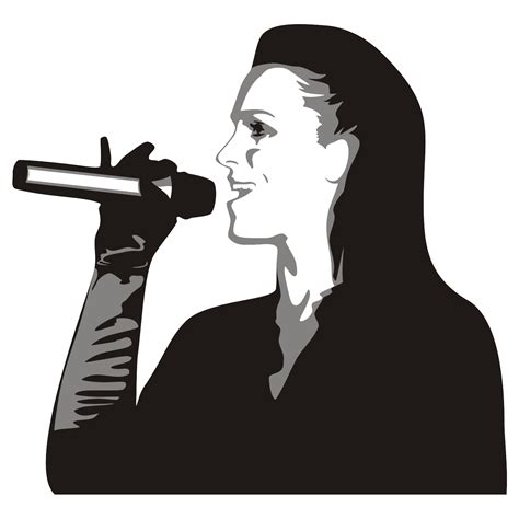 Microphone Black and white Clip art - singing png download - 1500*1500 ...