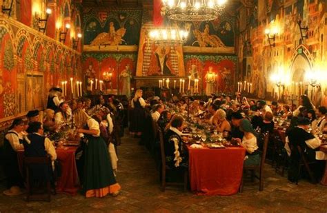 medieval banquet: I'm mostly interested in the arrangement of the ...