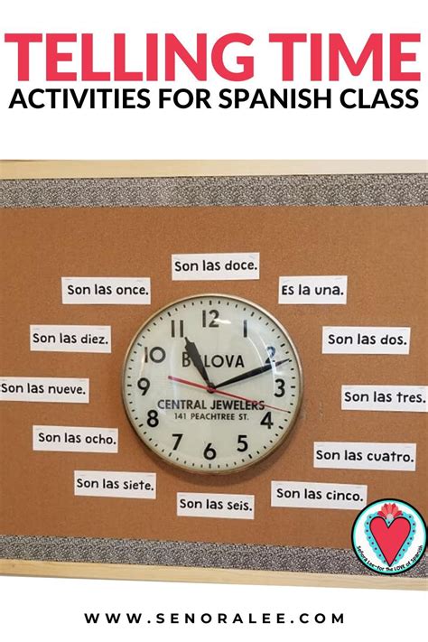 Telling time in spanish activities for spanish class – Artofit