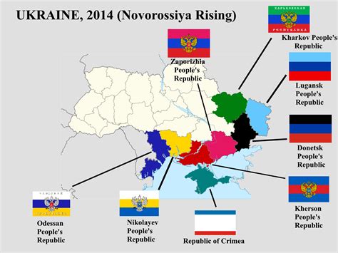 "Novorossiya Rising" - A map of an alternate reality Ukraine, ca. 2014 ...