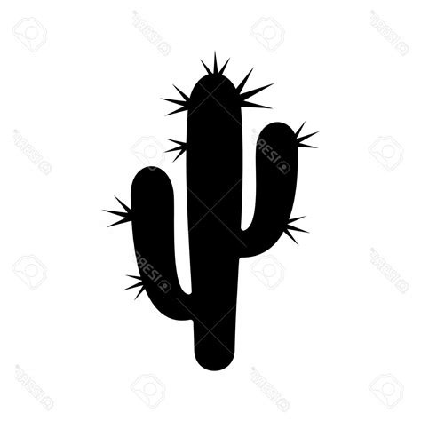 Cactus Silhouette Vector at GetDrawings | Free download