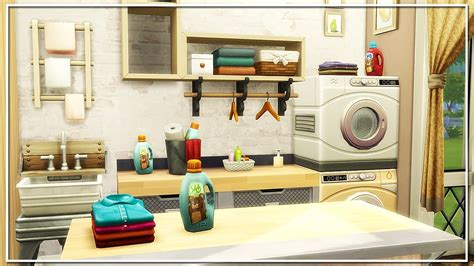 THE SIMS 4 | BUILD | RUSTIC LAUNDRY ROOM (Laundry Day Stuff Pack) - YouTube