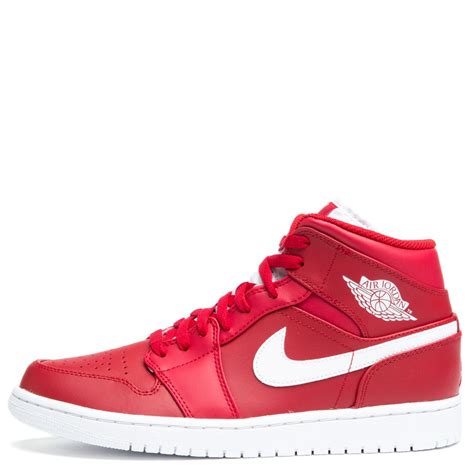 AIR JORDAN 1 MID GYM RED/WHITE-WHITE