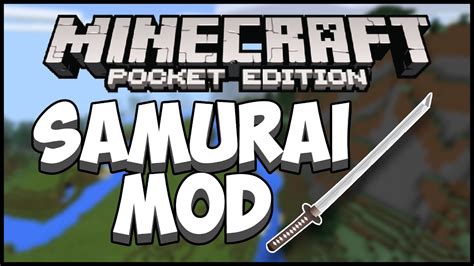 AWESOME SAMURAI MOD | Minecraft PE - YouTube