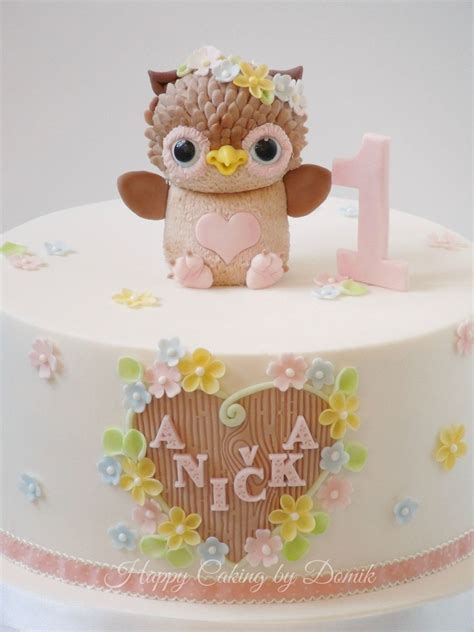 Baby Owl Cake - CakeCentral.com