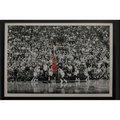 Basketball - Chicago Bulls - Michael Jordan Last Shot Framed Print ...