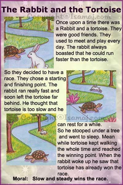 Moral Stories: The Rabbit and the Tortoise Stories With Moral Lessons ...