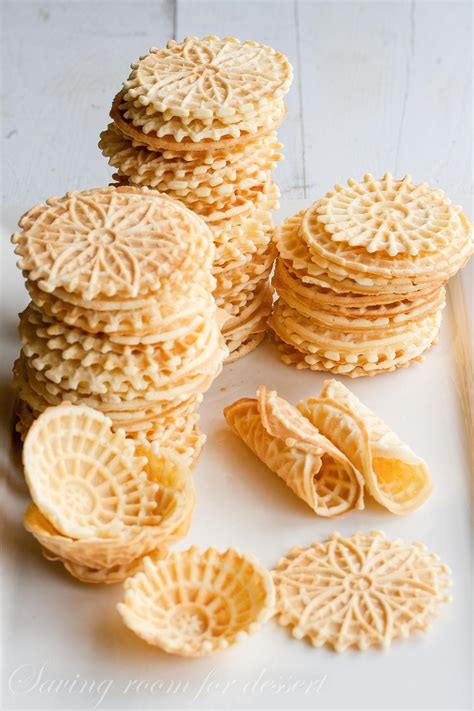 Pizzelles - Saving Room for Dessert | Pizzelle cookies, Waffle cookies ...