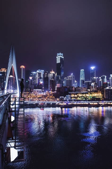 Chongqing at night. | China city, Chongqing, City night aesthetic