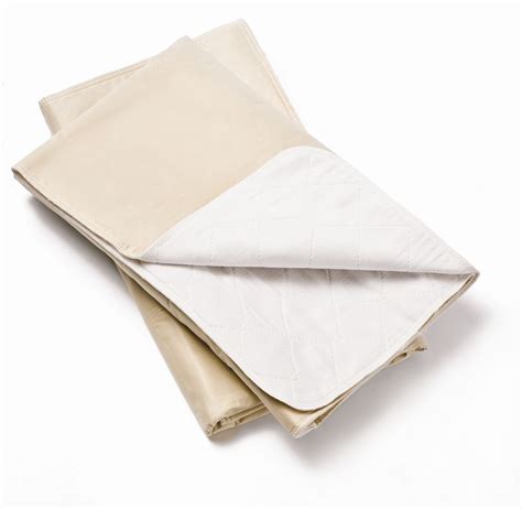 5 Tan Cloth Bed Pads Reusable Washable Underpads Incontinence Hospital ...