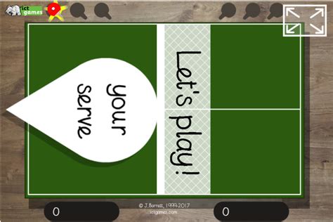 Tables Tennis – ICT Games – Maths Zone Cool Learning Games