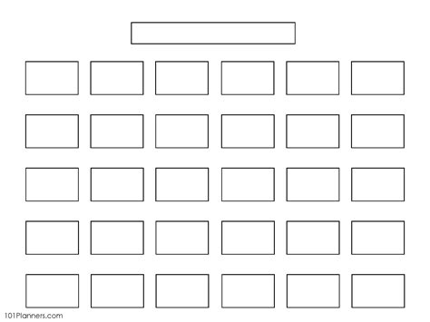 Editable Seating Chart Template