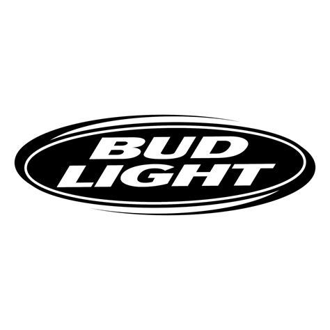 Bud Light Logo Black and White (3) – Brands Logos