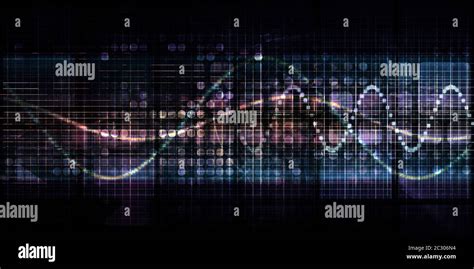 Futuristic Art Abstract With Digital Technology Theme Stock Photo - Alamy