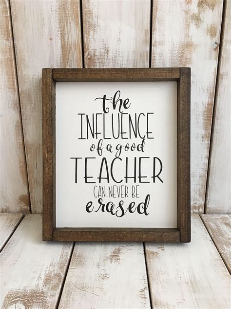 Excited to share the latest addition to my #etsy shop: The Influence of a Good Teacher Can Never ...