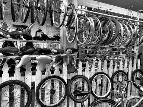 Vintage Bicycle Wheels and More black and white Photograph by Paul Ward ...